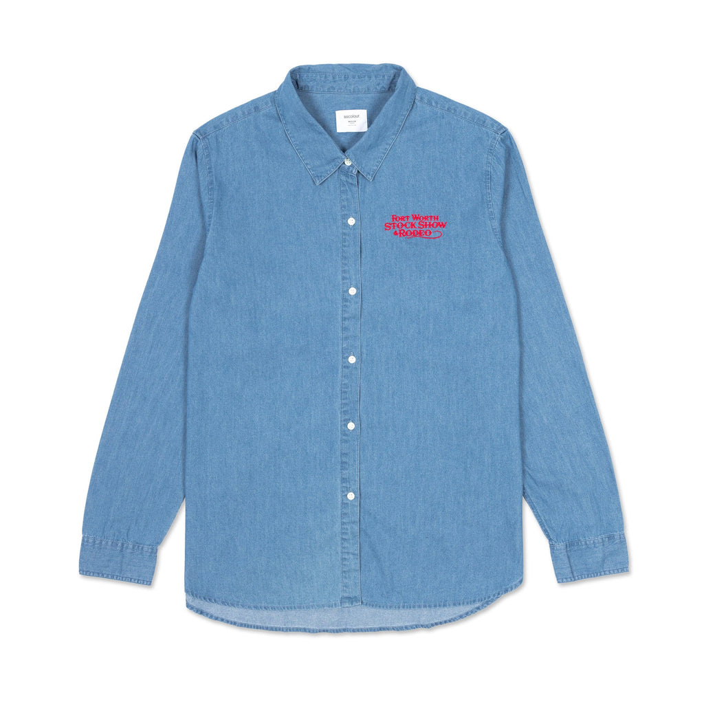 THE SEAFARER 売れ筋商品|||ザシーファーラー シャツ トップス レディース Denim shirts Blue MILITARY - 【Seafarer】80s シーファーラー シャンブレーシャツ